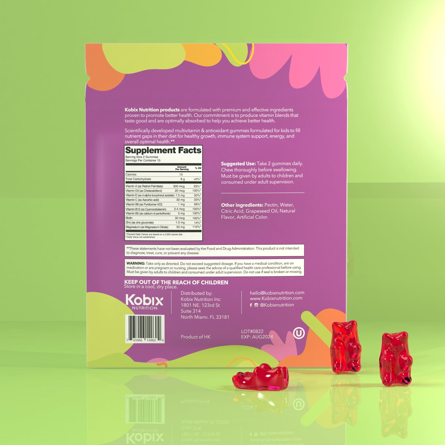 Kids Multivitamins Gummies Pouch