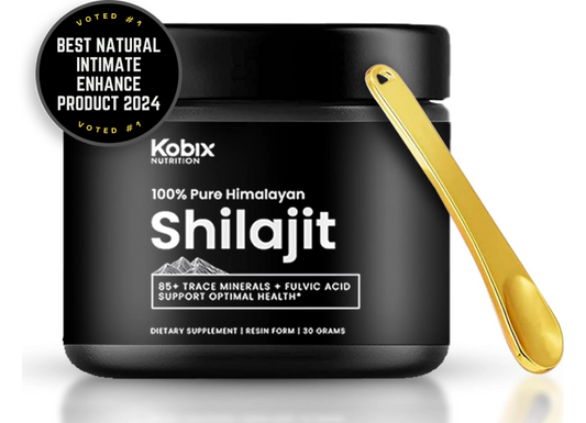 Kobix Pure Himalayan Shilajit Resin with 85+ Trace Minerals Humic & Fulvic Acid