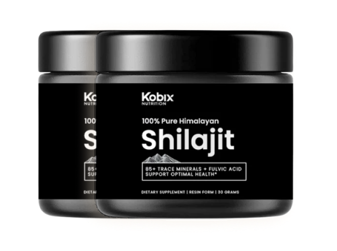 Kobix Pure Himalayan Shilajit Resin with 85+ Trace Minerals Humic & Fulvic Acid