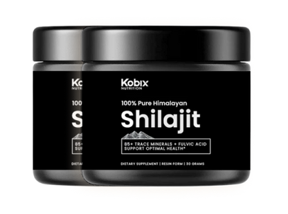 Kobix Pure Himalayan Shilajit Resin with 85+ Trace Minerals Humic & Fulvic Acid