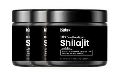 Kobix Pure Himalayan Shilajit Resin with 85+ Trace Minerals Humic & Fulvic Acid