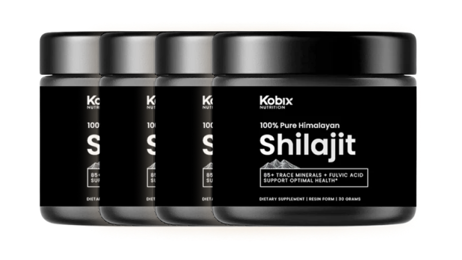 Kobix Pure Himalayan Shilajit Resin with 85+ Trace Minerals Humic & Fulvic Acid