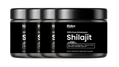 Kobix Pure Himalayan Shilajit Resin with 85+ Trace Minerals Humic & Fulvic Acid