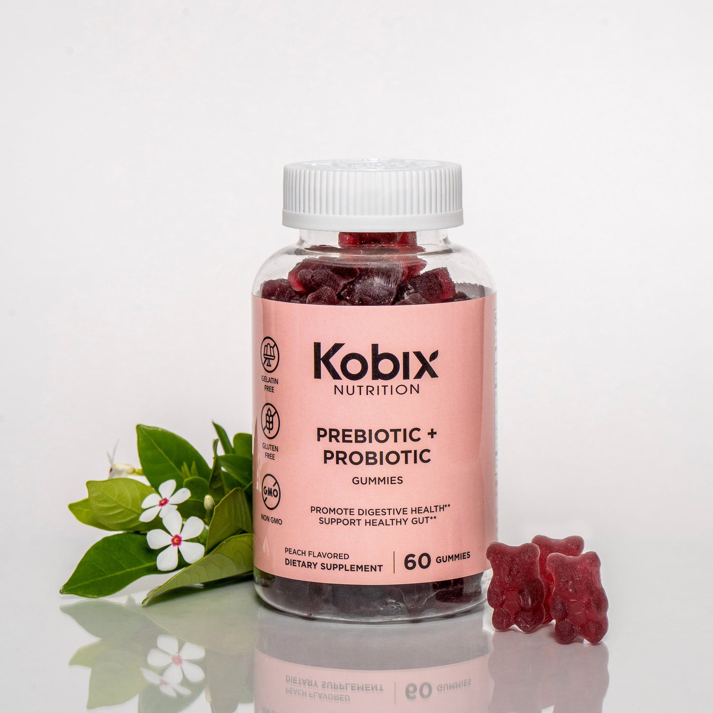 Prebiotics + Probiotic Gummies Bottle