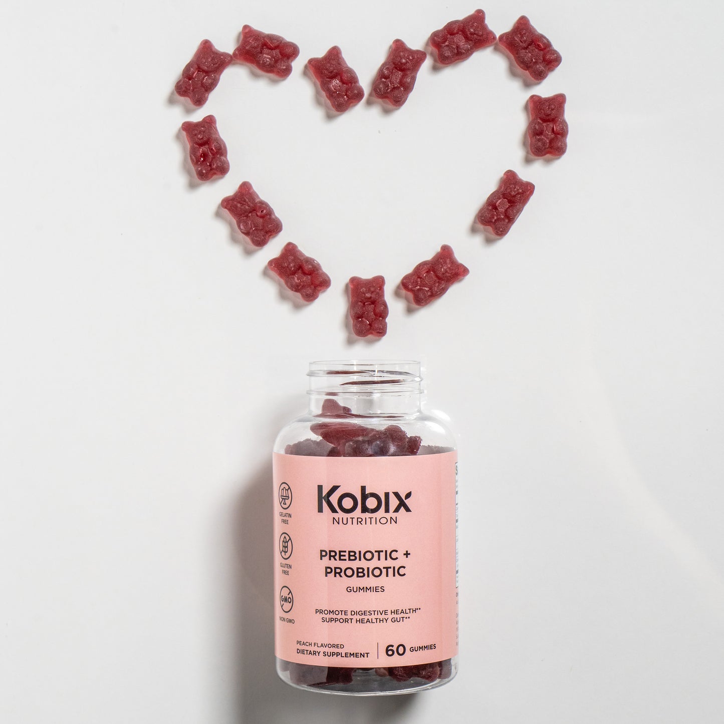 Prebiotics + Probiotic Gummies Bottle