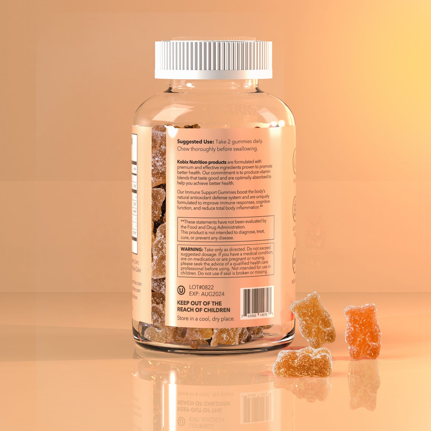 Immune Support Gummies Bottle