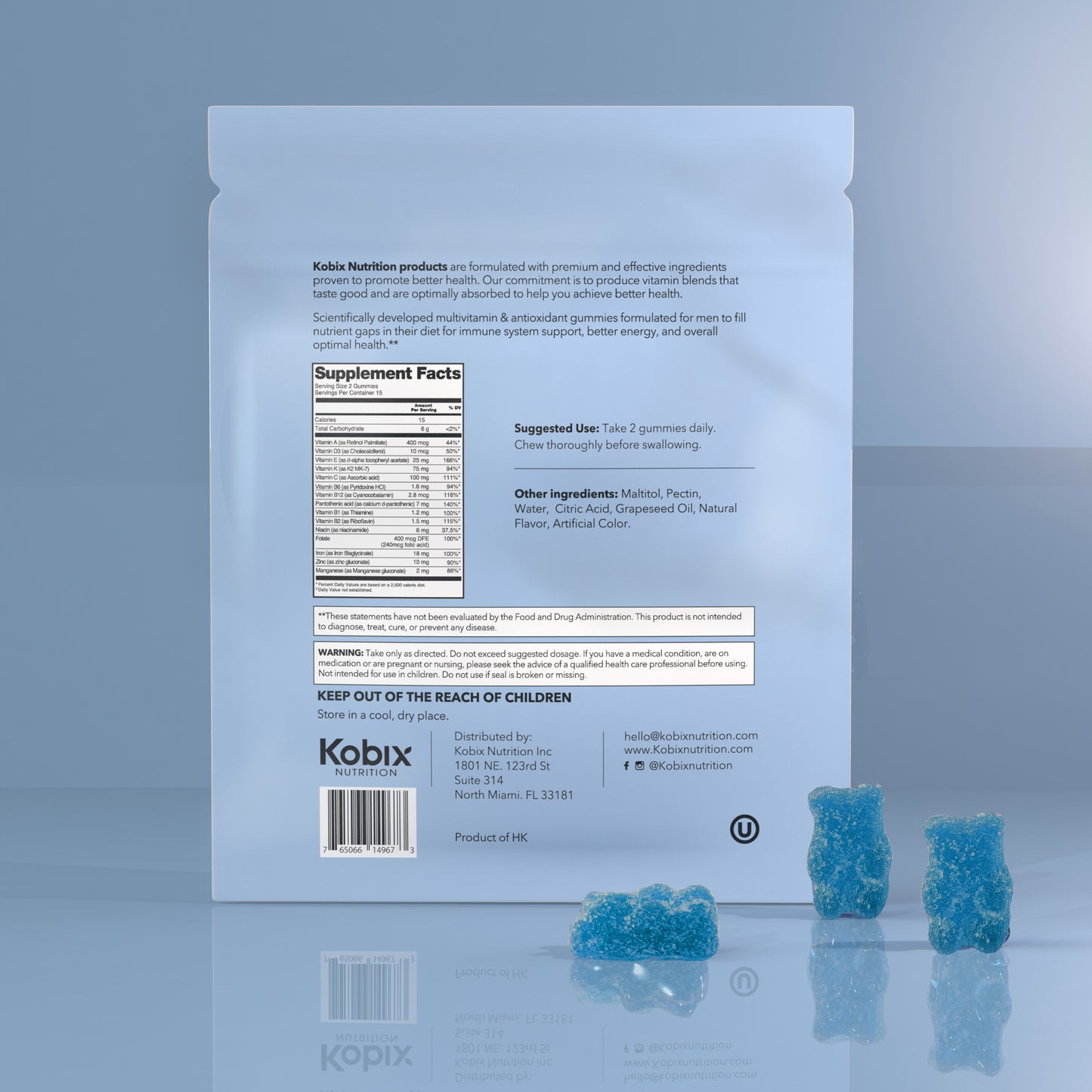 Men's Multivitamins Gummies Pouch